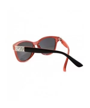 Women's Retro Polarized Cat-Eye Sunglasses - Designer Classic Style P005 - Black Pink/ Black Smoke - C11850EQ53D $11.94 Wayfarer