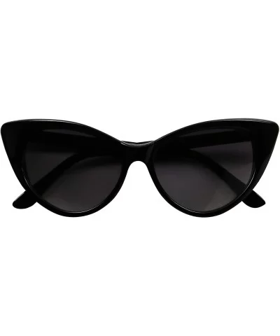 Women's Cat Eye Retro Sunglasses Cardi B Style Mod Frame Exaggerated High Pointed Tip Fashion Shades - CS18DNK54Q8 $5.43 Goggle