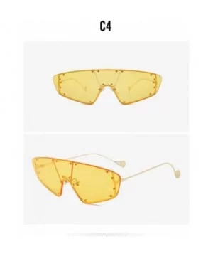 Women Retro Vintage Rimless Sunglasses Sun Glasses Shades For Girls Street Pat UV400 2133 - Yellow - C618AGE5048 $7.47 Aviator