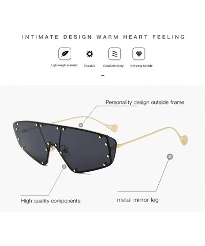 Women Retro Vintage Rimless Sunglasses Sun Glasses Shades For Girls Street Pat UV400 2133 - Yellow - C618AGE5048 $7.47 Aviator