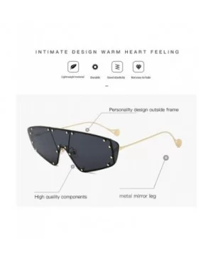 Women Retro Vintage Rimless Sunglasses Sun Glasses Shades For Girls Street Pat UV400 2133 - Yellow - C618AGE5048 $7.47 Aviator