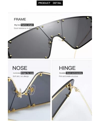 Women Retro Vintage Rimless Sunglasses Sun Glasses Shades For Girls Street Pat UV400 2133 - Yellow - C618AGE5048 $7.47 Aviator