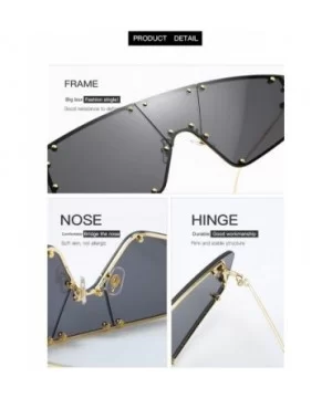 Women Retro Vintage Rimless Sunglasses Sun Glasses Shades For Girls Street Pat UV400 2133 - Yellow - C618AGE5048 $7.47 Aviator