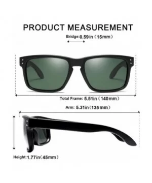 TAC Vintage Rectangular Polarized Sunglasses Driving For Men And Women - Green - C518MGIMEDU $5.80 Rectangular