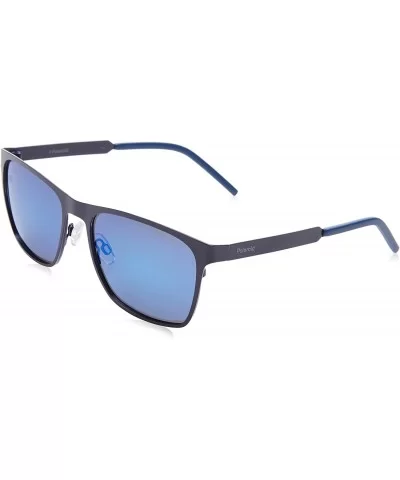 Men's Pld2046/S Rectangular Sunglasses - Matt Blue - CT17YHUYAQY $40.16 Rectangular