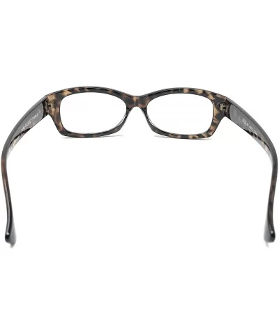 Nerd Glasses Classic Fashion Frame Clear Lens Square Round Rectangle - Tortoise Wide Rectangle- Clear - CX18ZE3EGUU $7.02 Ove...