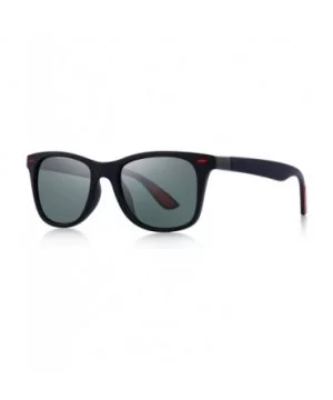 Ultra Lightweight Retro Rectangular Rivets Polarized Sunglasses-100% UV protection - G15 - CT18MH5IQM8 $13.71 Wayfarer