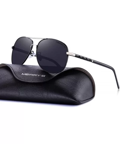 Classic Goggles Men's Polarized Sunglasses UV Protection eye glasses S8371 - Black - CA12FU713R3 $12.08 Aviator