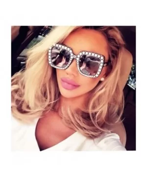 Oversized Sunglasses Protection Irregular - D - CS18SZXNR2D $7.40 Oversized