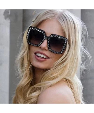 Oversized Sunglasses Protection Irregular - D - CS18SZXNR2D $7.40 Oversized