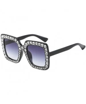 Oversized Sunglasses Protection Irregular - D - CS18SZXNR2D $7.40 Oversized