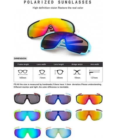 Specialist Sport Polarised Unisex Running Sunglasses- Anti Glare UV400 Eye Protection - Color 2 - CX18TKACDGK $6.39 Oversized