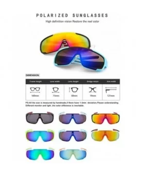 Specialist Sport Polarised Unisex Running Sunglasses- Anti Glare UV400 Eye Protection - Color 2 - CX18TKACDGK $6.39 Oversized