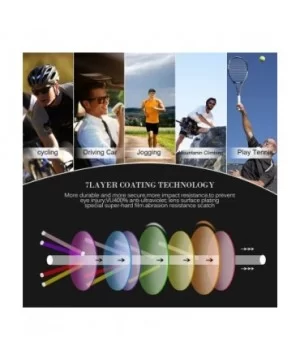 Specialist Sport Polarised Unisex Running Sunglasses- Anti Glare UV400 Eye Protection - Color 2 - CX18TKACDGK $6.39 Oversized