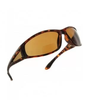 Wrap Polarized Sunglasses Invisible Line Bifocal Sunglass Readers - Tortoise - CS18C55UR37 $25.57 Round