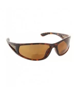 Wrap Polarized Sunglasses Invisible Line Bifocal Sunglass Readers - Tortoise - CS18C55UR37 $25.57 Round