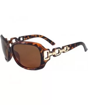 VINTAGE Retro Polarized Sexy Rectangular Designer Women Sunglasses - Tortoise - CY11LXP2PRT $8.63 Rectangular