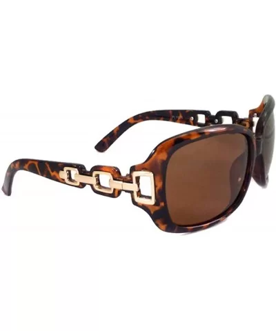 VINTAGE Retro Polarized Sexy Rectangular Designer Women Sunglasses - Tortoise - CY11LXP2PRT $8.63 Rectangular