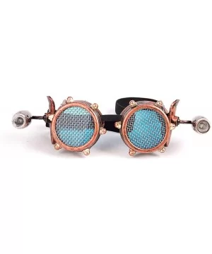 Vintage Rave Steampunk Goggles Punk Gothic Cosplay Kaleidoscope Glasses - Brass - CU18SUCWWQD $7.09 Goggle