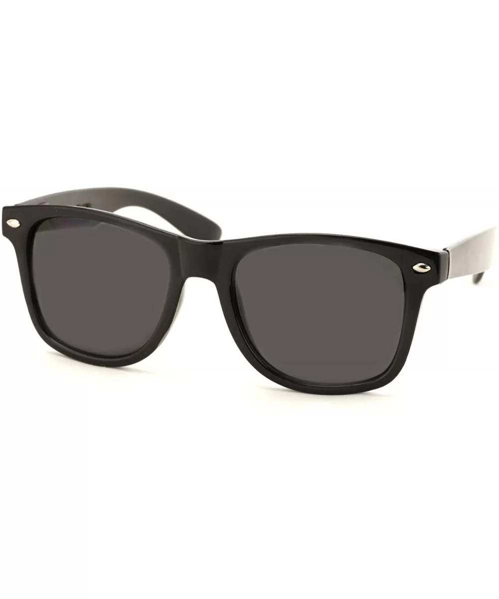 Large or Extra Large 80's Retro Vintage Classic Blue's Brother Gloss Black Sunglasses - Large - CJ1865K3650 $7.78 Wayfarer