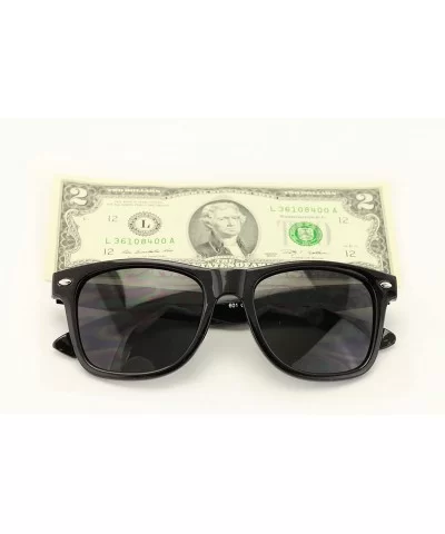 Large or Extra Large 80's Retro Vintage Classic Blue's Brother Gloss Black Sunglasses - Large - CJ1865K3650 $7.78 Wayfarer