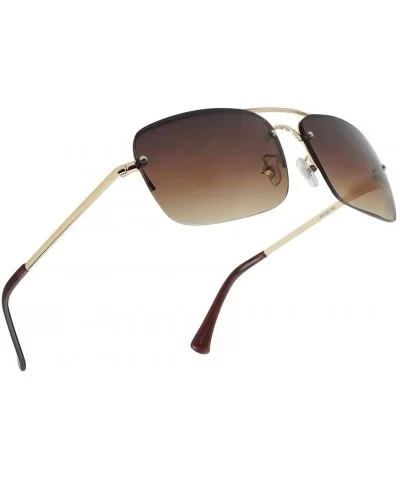 Gradient Readers Strength Sunglasses Gunmetal - Gold Frame - Brown Gradient - C818U2826YU $10.28 Oval