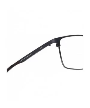 Photochromic Myopia Glasses Men's Business Square Metal Frame Transition Nearsighted Optical Glasses - Black - C0193NDEIAX $1...