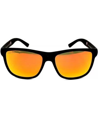 MS312 C (Matt Black - Shiny Red with Black polarised with Gold mirror effect lenses) - CC12EAAZWML $23.19 Rectangular