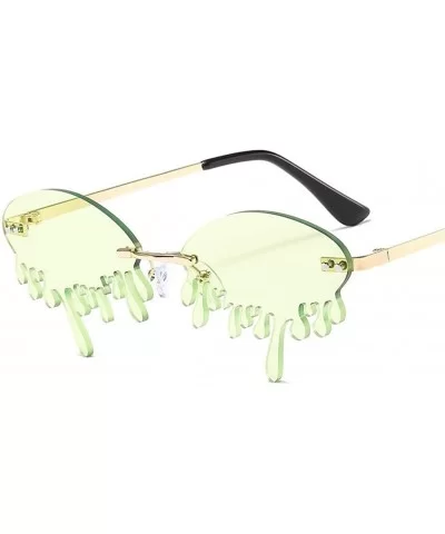 Rimless Funny Sun glasses Women Brand Design Net Red Stage Show Hundred Towers Tears Sunglasses UV400 - C5 - CT198U3KSTG $11....