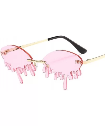 Rimless Funny Sun glasses Women Brand Design Net Red Stage Show Hundred Towers Tears Sunglasses UV400 - C5 - CT198U3KSTG $11....