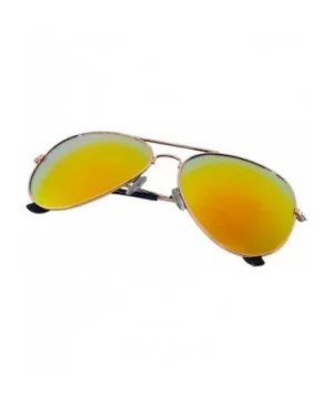 Awesome Aviator 100% UV Protection Polarized Sunglasses for Men & Women Unisex - Gold Frame - CW18U0AC4CY $7.87 Oversized