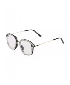 Round Vintage Sunglasses Rhinestone Decoration Sun Glasses for Women - Y-37 - CD198W5CXOS $11.44 Square