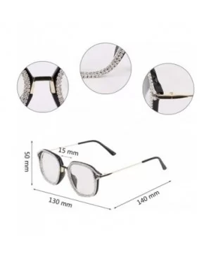 Round Vintage Sunglasses Rhinestone Decoration Sun Glasses for Women - Y-37 - CD198W5CXOS $11.44 Square