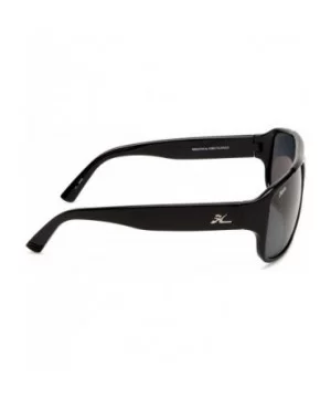 Men's BRIGHTON Polarized Sunglasses - Shiny Black Frame/Grey Lens - CI114AVYD81 $50.86 Sport