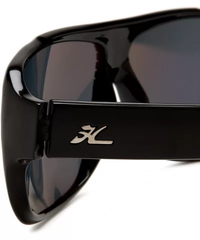 Men's BRIGHTON Polarized Sunglasses - Shiny Black Frame/Grey Lens - CI114AVYD81 $50.86 Sport