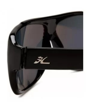 Men's BRIGHTON Polarized Sunglasses - Shiny Black Frame/Grey Lens - CI114AVYD81 $50.86 Sport