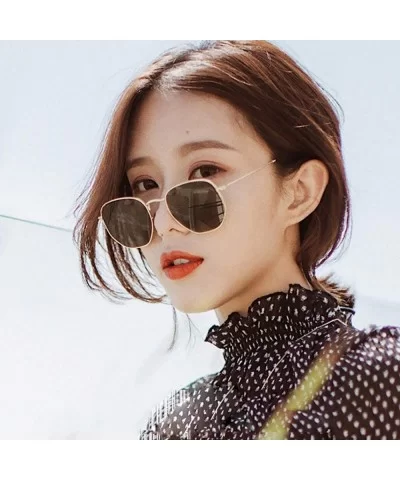 New Vintage Small Sunglasses Fashion Women Retro Round Metal Sun Glasses Men Brand Designer Eyeglasses UV400 - CW198ZX7XHH $2...