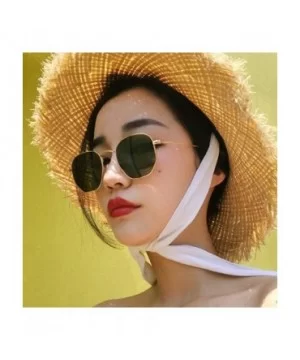 New Vintage Small Sunglasses Fashion Women Retro Round Metal Sun Glasses Men Brand Designer Eyeglasses UV400 - CW198ZX7XHH $2...