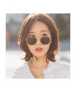 New Vintage Small Sunglasses Fashion Women Retro Round Metal Sun Glasses Men Brand Designer Eyeglasses UV400 - CW198ZX7XHH $2...