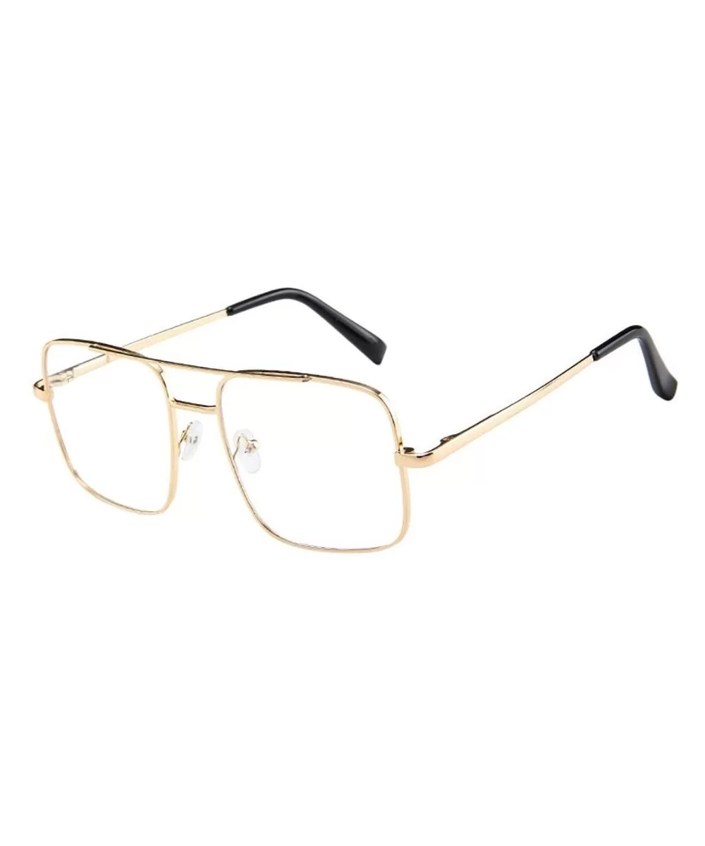 Women Men Vintage Retro Glasses Unisex Polarized Fashion Oversize Frame Sunglasses Eyewear (E) - E - CI195NK2R5I $5.28 Oversized