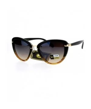 Luxury Designer Womens Cat Eye Sunglasses - Black Tortoise - CE12M1U5HV5 $7.64 Cat Eye