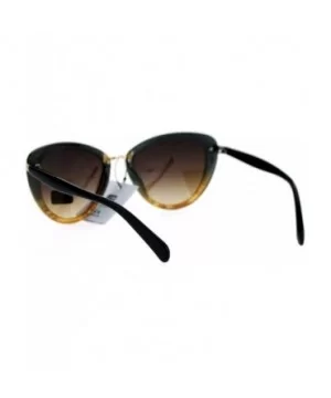 Luxury Designer Womens Cat Eye Sunglasses - Black Tortoise - CE12M1U5HV5 $7.64 Cat Eye