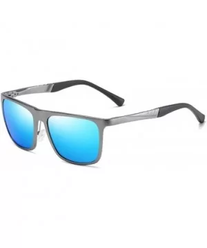 Men Aluminum Magnesium Polarized Sunglasses Square Mirror for Driving Fishing Male Sun Glasses UV400 - C4199HUWR9C $10.96 Square