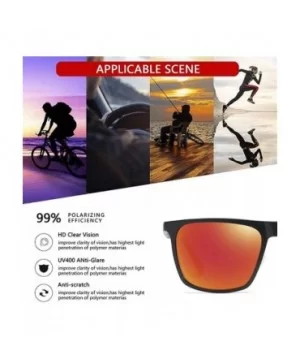 Men Aluminum Magnesium Polarized Sunglasses Square Mirror for Driving Fishing Male Sun Glasses UV400 - C4199HUWR9C $10.96 Square