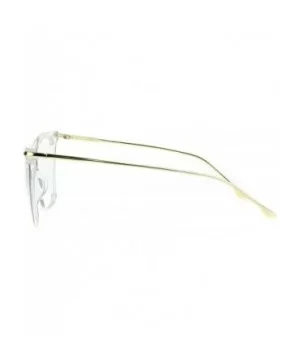 Womens Oversize Cat Eye Retro Chic Clear Lens Eyeglasses - Clear - CD18QLKQECH $9.56 Cat Eye