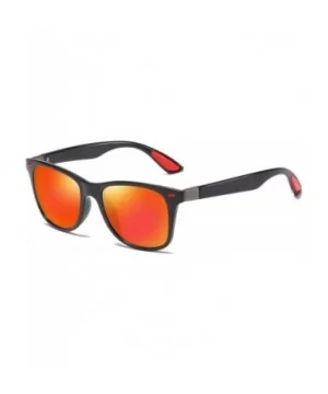 Polarized Sunglasses Driving Photosensitive Glasses 100% UV protection - Bright Black/Orange - CP18SR6E9DW $13.81 Rectangular