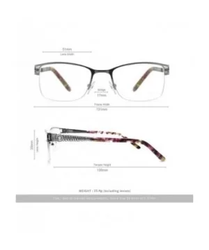 Uncovered wide angle lens design semi-rimless metal optical frames clear lens - Silver - C818C768GXK $10.16 Semi-rimless