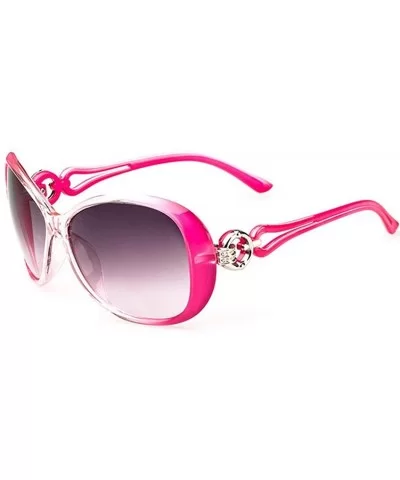 Almost Women Fashion Oval Shape UV400 Framed Sunglasses Sunglasses for Ladies - Rose Red - CA194L43GOH $13.71 Oval