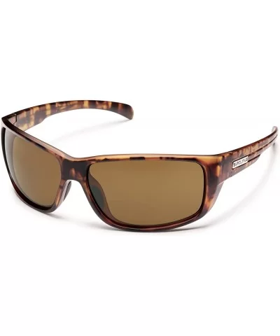 Milestone Polarized Sunglass with Polycarbonate Lens - Matte Tortoise Frame/Brown - CC11TSIAF3X $33.65 Wrap