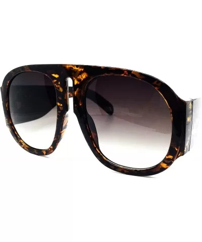 8110 Premium Oversize XXL Fashion Retro Vintage Womens Mens Brand Designer Style Sunglasses - Amber Brown - C218EHQL8MS $13.2...